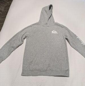 Quiksilver Light Gray Boys Large Hoodie 14/16